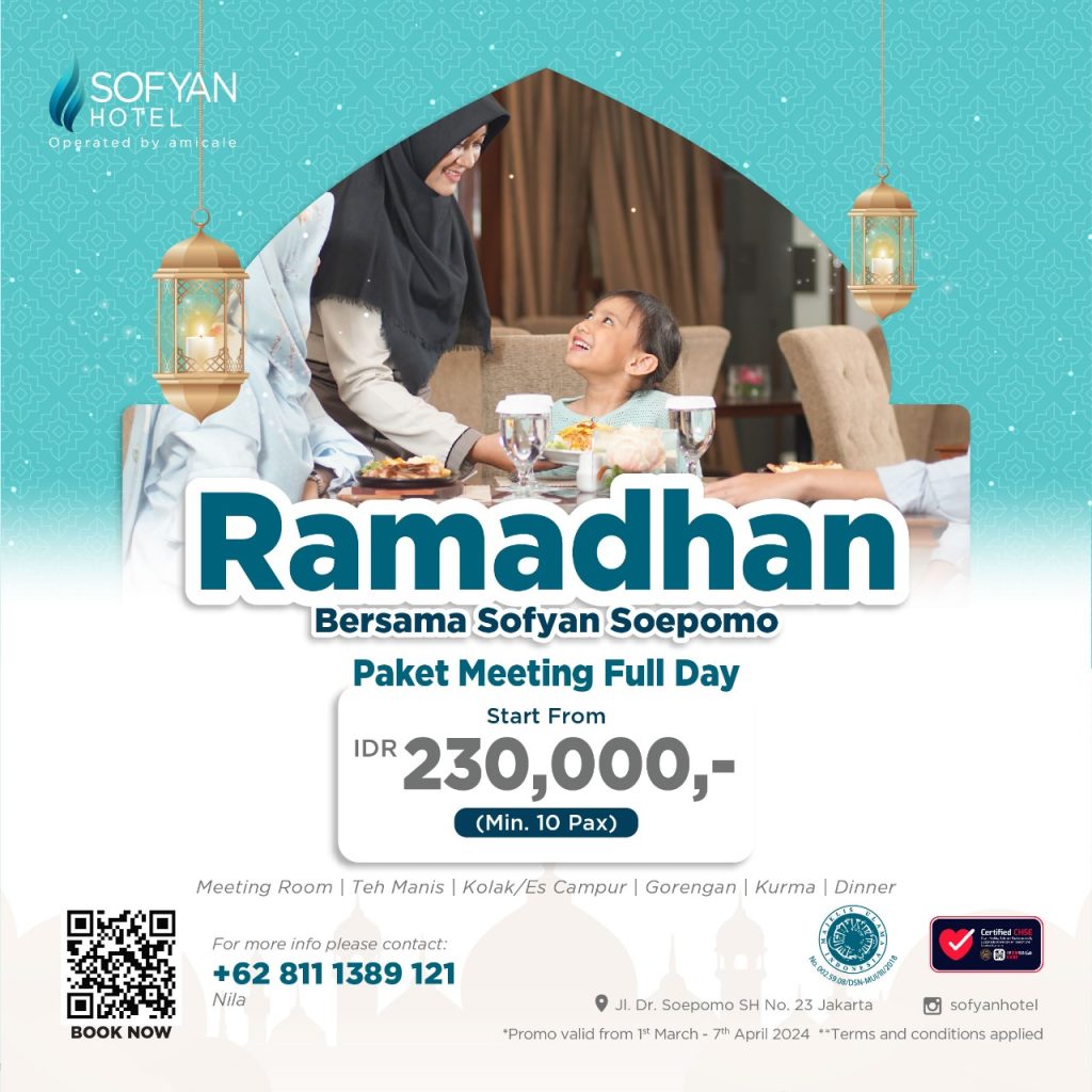 semarak promo meeting room full day ramadhan 2024 sofyan hotel soepomo